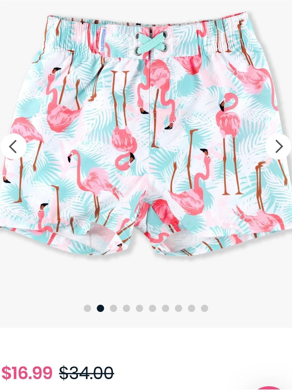 Boys Flamingo Swim Trunks UPF50 (18-24mo) 🦩